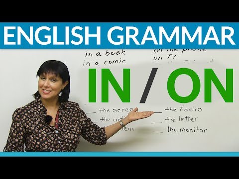 English Prepositions: IN or ON?