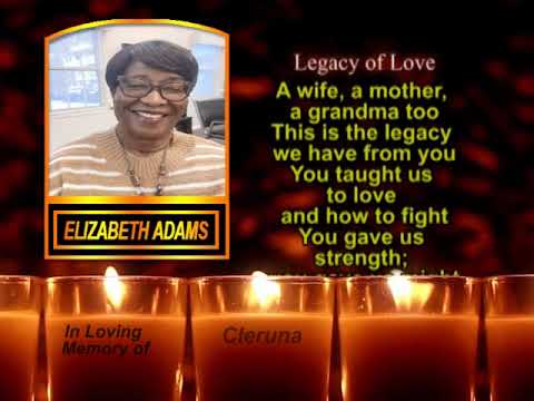 Elizabeth Adams MEMORIAL