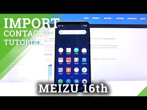 How to Export or Import Numbers in MEIZU 16TH - Copy Contacts