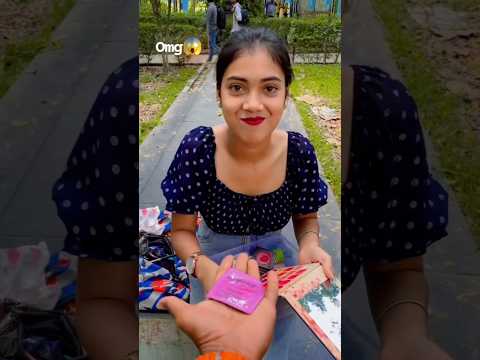 Random girl giving condom prank 🤣 #shorts