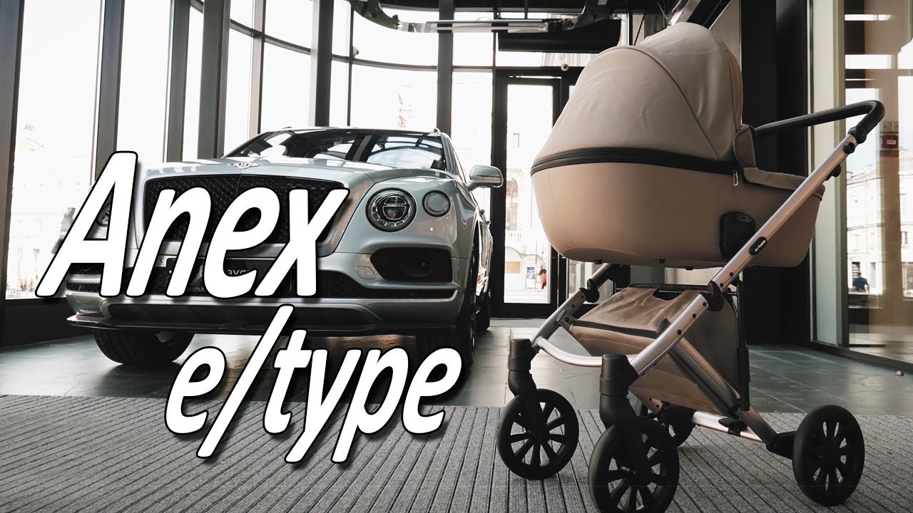 миниатюра 0 Видео о товаре Коляска 3 в 1 Anex e/type Special Edition, Wilson / Серо-голубой (et-SE02)