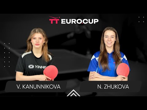 18:00 Vasylysa Kanunnikova - Nadiia Zhukova 23.05.2024 TT Euro.Cup Women Ukraine Star. TABLE 3