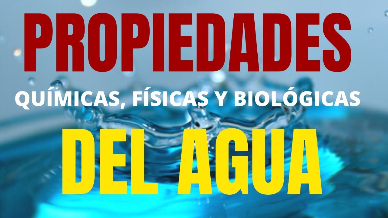 EL AGUA: Propiedades químicas, físicas y biológicas