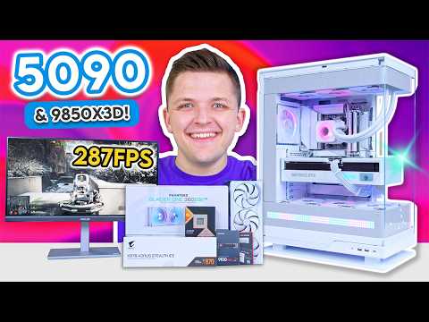 Building an INSANE Ryzen 9850X3D & RTX 5090 Gaming PC Build! 😍
