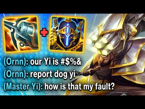 My team flamed my Master Yi Jungle... so I carried everyone with a new OP build