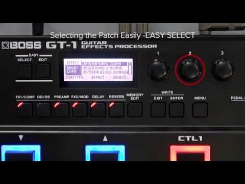 GT-1 Quick Start chapter8 : Selecting the Patch Easily