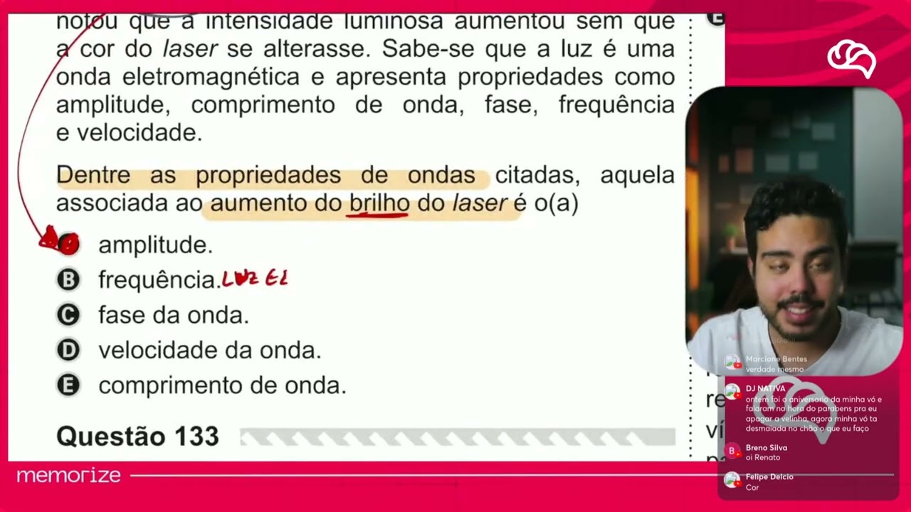 Resolução em Vídeo — Questão 132 ENEM 2019 PPL