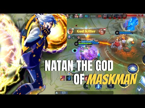 NATAN THE GOD OF MASKMAN !! TOP GLOBAL NATAN BUILD | HYPER BUILD NATAN 💪~ MLBB