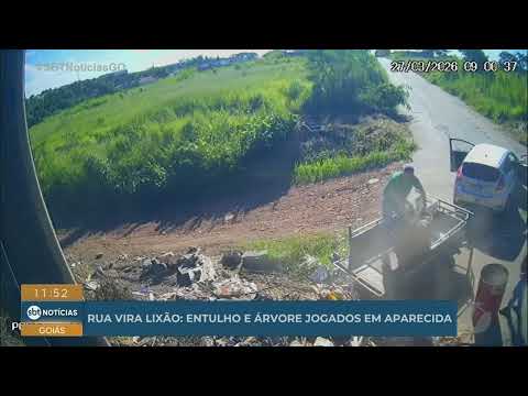 Absurdo: rua vira lixão a céu aberto em Aparecida de Goiânia