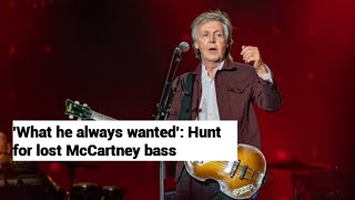 Paul McCartney: Global search for missing Beatles&#39; 1961 Höfner guitar