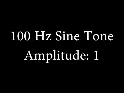 100 Hz Sine Tone Amplitude 1
