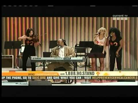 Stand Up 2 Cancer Post Jam Part One Dave Stewart Leona Lewis Stevie Wonder Martina McBride