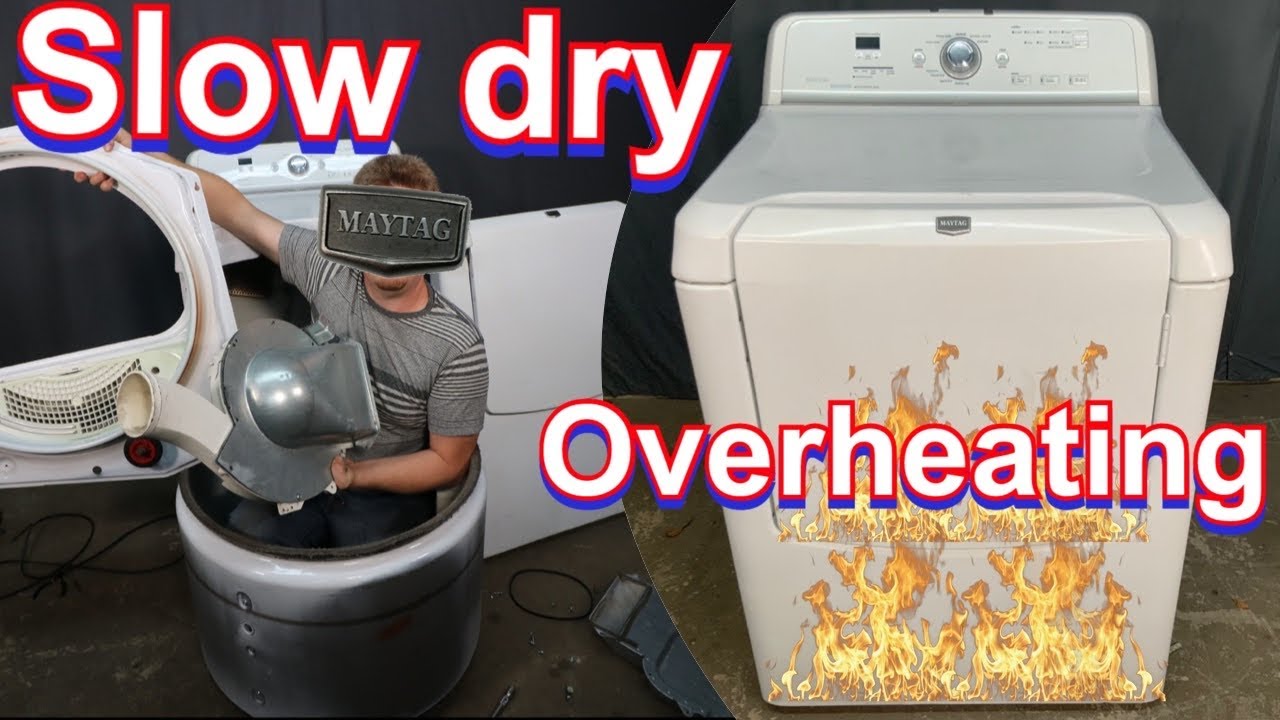 Maytag bravos overheating Drying Slow Easy step-by-step Lint Clean Up how to Guide quiet series 300