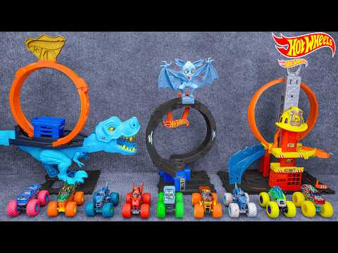 Hot Wheels Collection Unboxing Review ASMR | Hot Wheels City T-Rex Chomp Down Playset