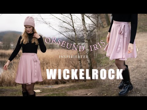 ORSEUND IRIS INSPIRIERTEN WICKELROCK NÄHEN | Ballerina Satinrock Tutorial ohne Schnittmuster
