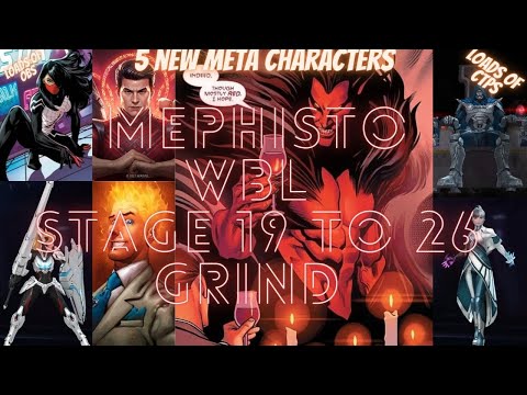 WBL MEPHISTO GRIND STAGE 19 to 26 -  DR.DOOM SHARON LUNA SILK SHANG-CHI TORCH | Marvel Future Fight