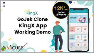 KingX 2022 App - GoJek Clone Working Demo -  V3Cube.com