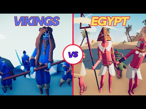 TEAM VIKINGS VS TEAM EGYPT TABS  Totally Accurate Battle Simulator