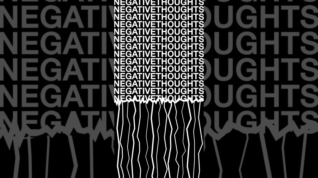 Negative thoughts will be shredded | After Effects animation | Kinetic Typography