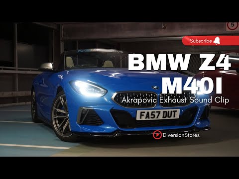 BMW Z4 M40i G29 Akrapovic Exhaust Slip On Line Sound Comparison - DIVERSION