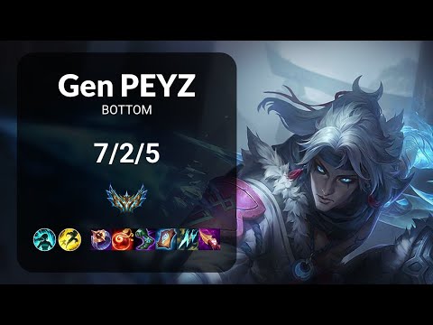 Gen Peyz Varus vs Xayah BOTTOM - KR CHALLENGER Patch 13.13