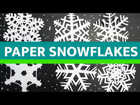 How to Make a Paper Snowflake - 3 designs