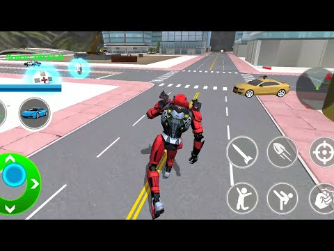 Dino Transform Car Robot Shooting Robot Games #03 - Android Robot Gameplay
