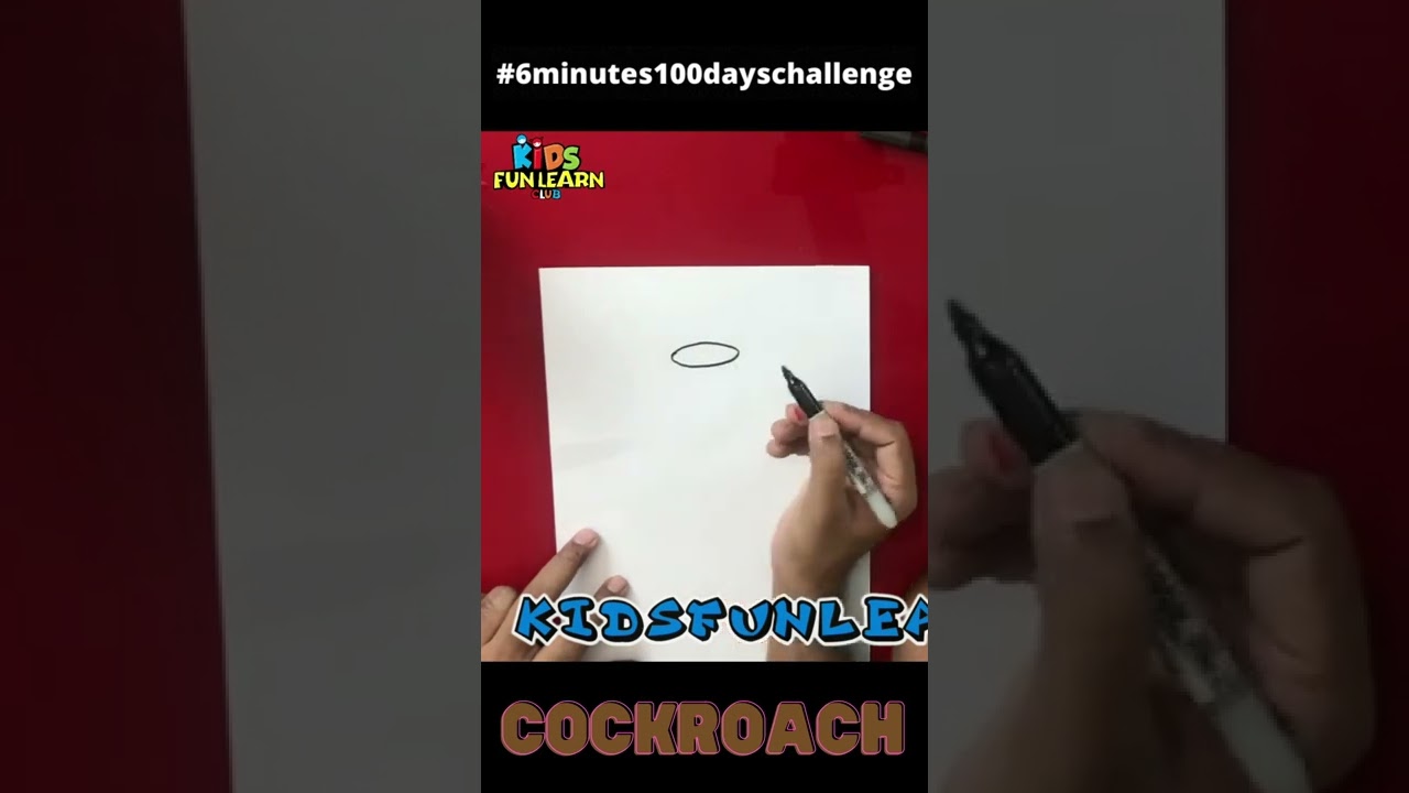 How to draw Cockroach #shorts