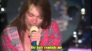 Axl Rose singing &quot;Sail Away Sweet Sister&quot;, followed by &quot;Sweet Child O &#39;Mine&quot; in Tokyo in 1992.