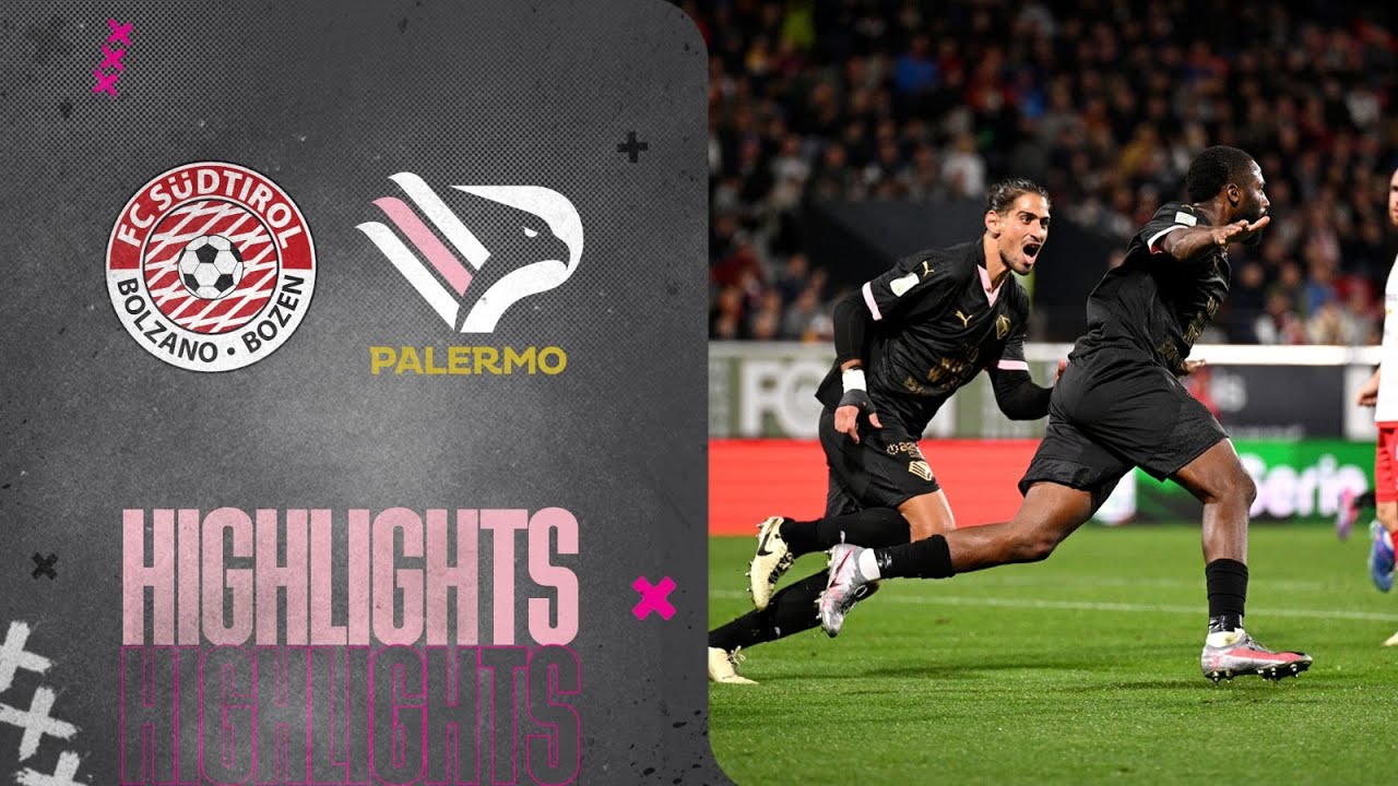 VIDEO SudTirol-Palermo 1-3: gli highlights del match del "Druso"