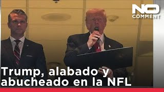 Trump, primer presidente en activo de EE.UU. en un partido de temporada regular de la NFL desde 1978
