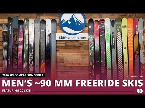 2026 90 mm Freeride Ski Comparison with SkiEssentials