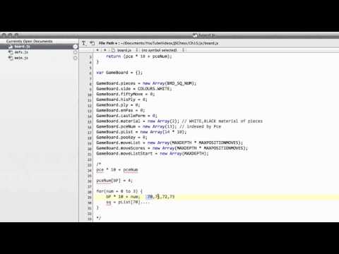 Programming A Chess Engine In Pure Javascript Part 15 - Piece Lists