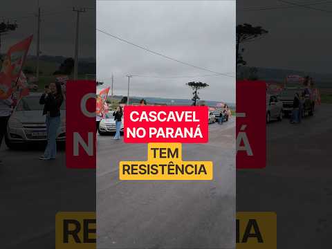 Concentração para a carreata Bora Lula, na cidade de Cascavel, no Paraná.