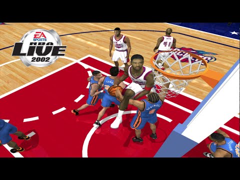 NBA Live 2002 Quick Clip - Steve Francis under the leg dunk