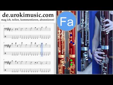 Fagottunterricht Michael Jackson - Beat It Noten Lernen Teil#1 um-i995