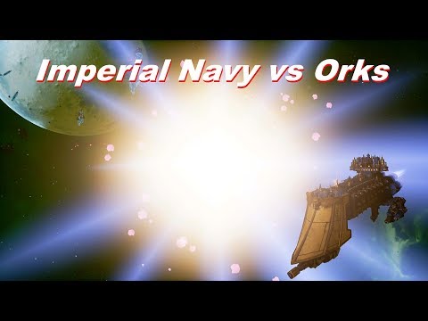 Imperial Navy vs Orks! Rank 175, Heroic Difficulty, 1500 Points - Battlefleet Gothic Armada