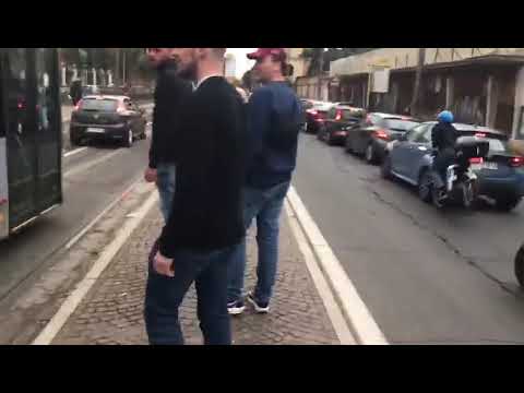 Just a Normal Day in Rome, Italy 🇮🇹 - Accident Between Motorcyclist and Car (FUNNY MOMENT)