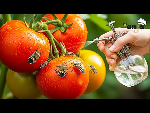 this is how I got rid of the stink bug on tomatoes and in the garden! stinkbugs run away from this!