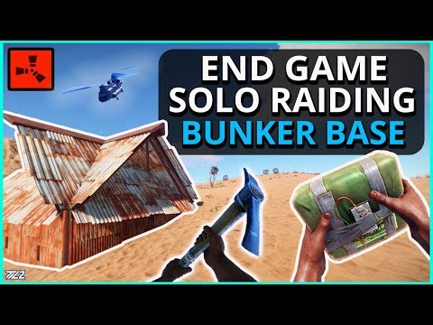 END GAME Solo RAIDING The Last Metal BUNKER BASE!! Rust Solo Survival Gameplay Ep6