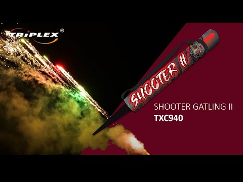 FAJERWERKI TXC940 342S 0.4'' SHOOTER GATLING II GUN F2 TRIPLEX FIREWORKS
