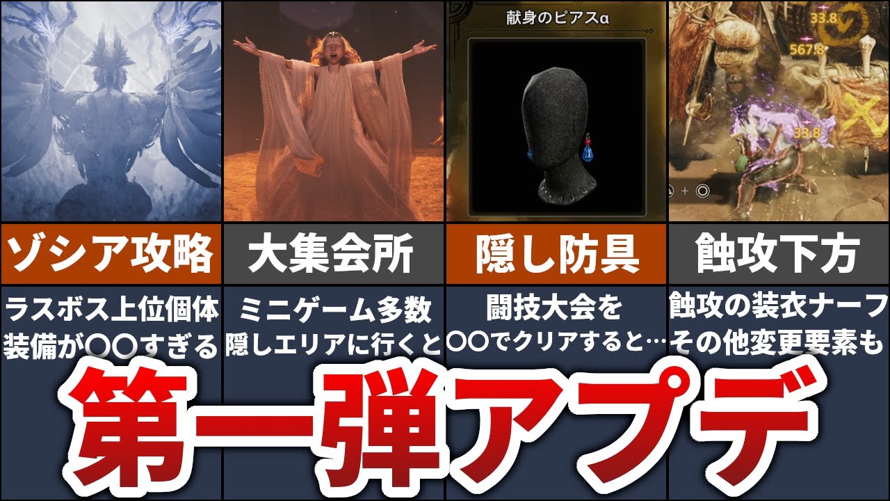 【モンハンワイルズ】第１弾アプデで追加された要素とやるべきことまとめ