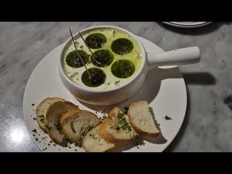 Escargots in garlic butter