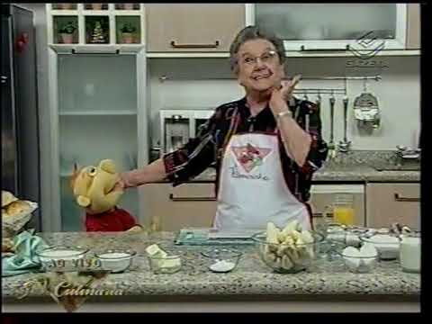 Palmirinha Onofre - Torta de Banana com Calda de Caramelo - TV Culinária 2008