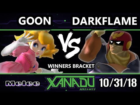 S@X 274 SSBM -  goon (Peach) Vs.  Darkflame (Captain Falcon) - Smash Melee Winners Bracket