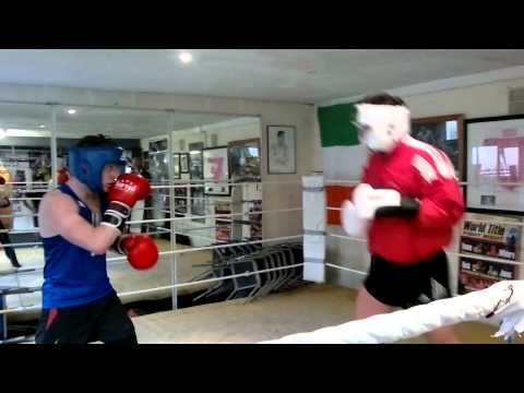 Stephen Mcafee VS Justin - St.Kevins Boxing club (1)
