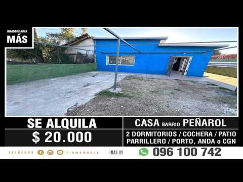 Video de YouTube - Casa Alquiler Cochera Peñarol Montevideo iMas.uy LM *