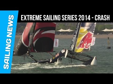 Extreme Sailing Series 2014 | Crash entre Red Bull et Alinghi