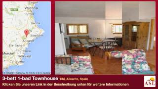 preview picture of video '3-bett 1-bad Townhouse zu verkaufen in Tibi, Alicante, Spain'