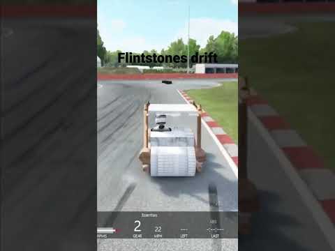 Flintstones car drift